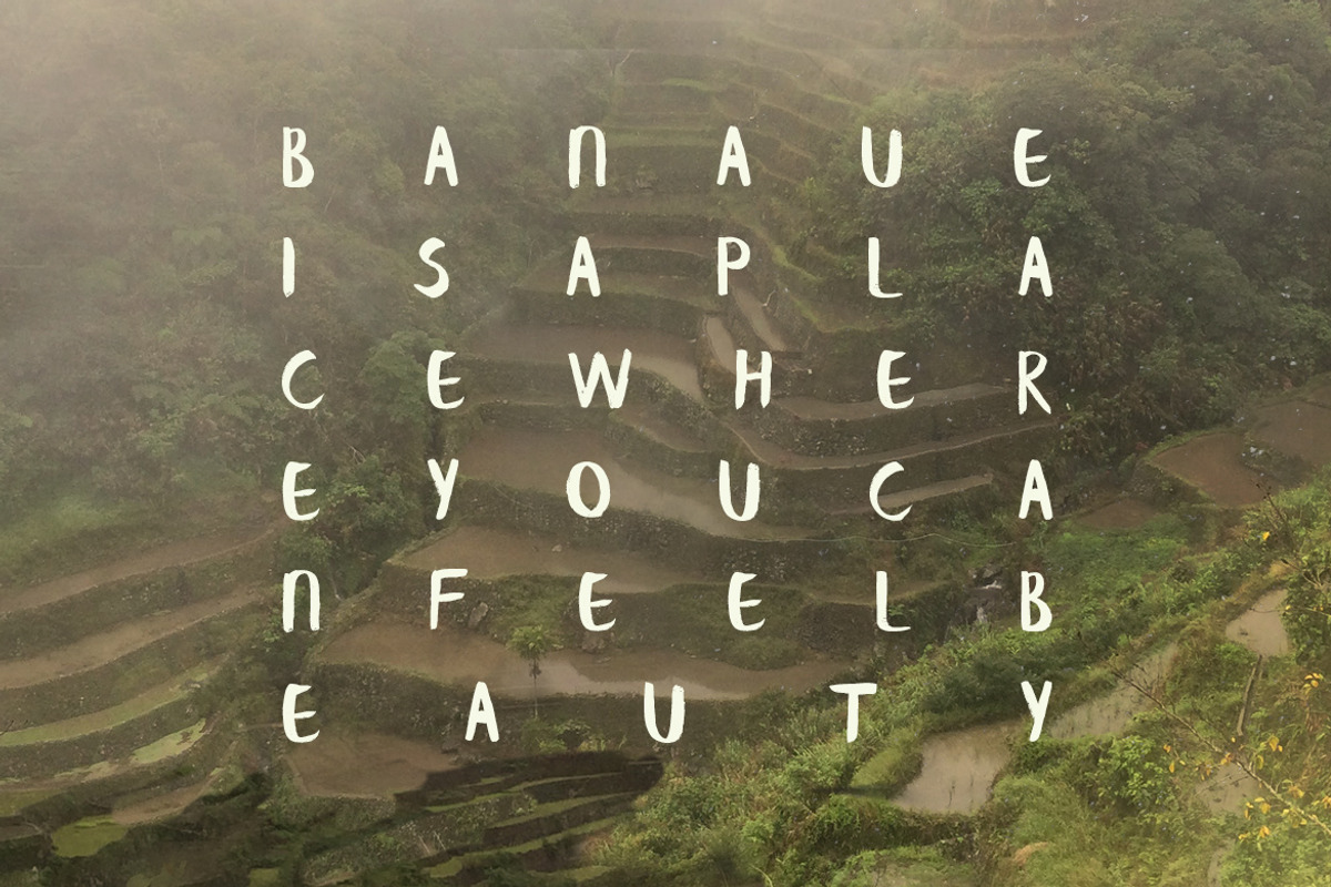 Banaue Handwritten brush font preview 7
