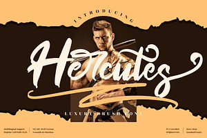 Hercutes Brush Font LS