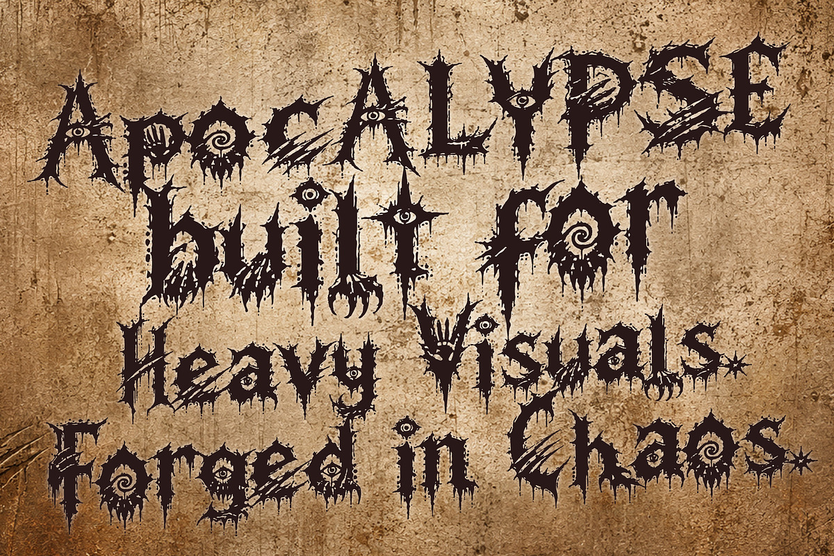 AGERDON - Brutal Grunge Core, a Handwritten Font by HypeWorksCo (Photo 6 of 10)