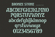 Bronze Stone - Serif Font, a Serif Font by Alpaprana (Thumbnail 8 of 10)