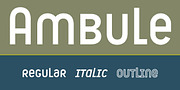 Ambule, a Sans Serif Font by Octotypo (Thumbnail 1 of 6)