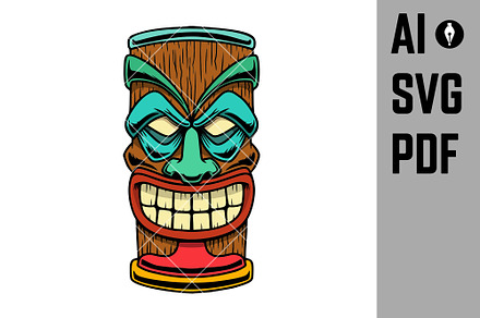 Illustration of tiki idol., a Decorative Illustration by Vectorhight