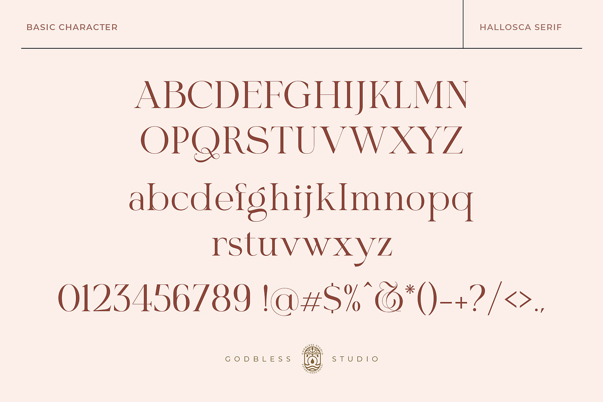 Hallosca Serif Typeface, a Serif Font by Godbless Studio (Photo 12 of 16)