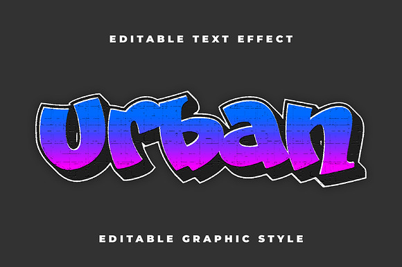 Street Graffiti Brick Text Effect preview 4