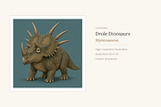 Funny Dinosaur Clip Art, Set of 20, an Animal Illustration by LanternkinStudio (Thumbnail 12 of 13)