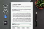 ATS Resume Template Google Docs, a Resume Template by bonadigitals (Thumbnail 1 of 5)