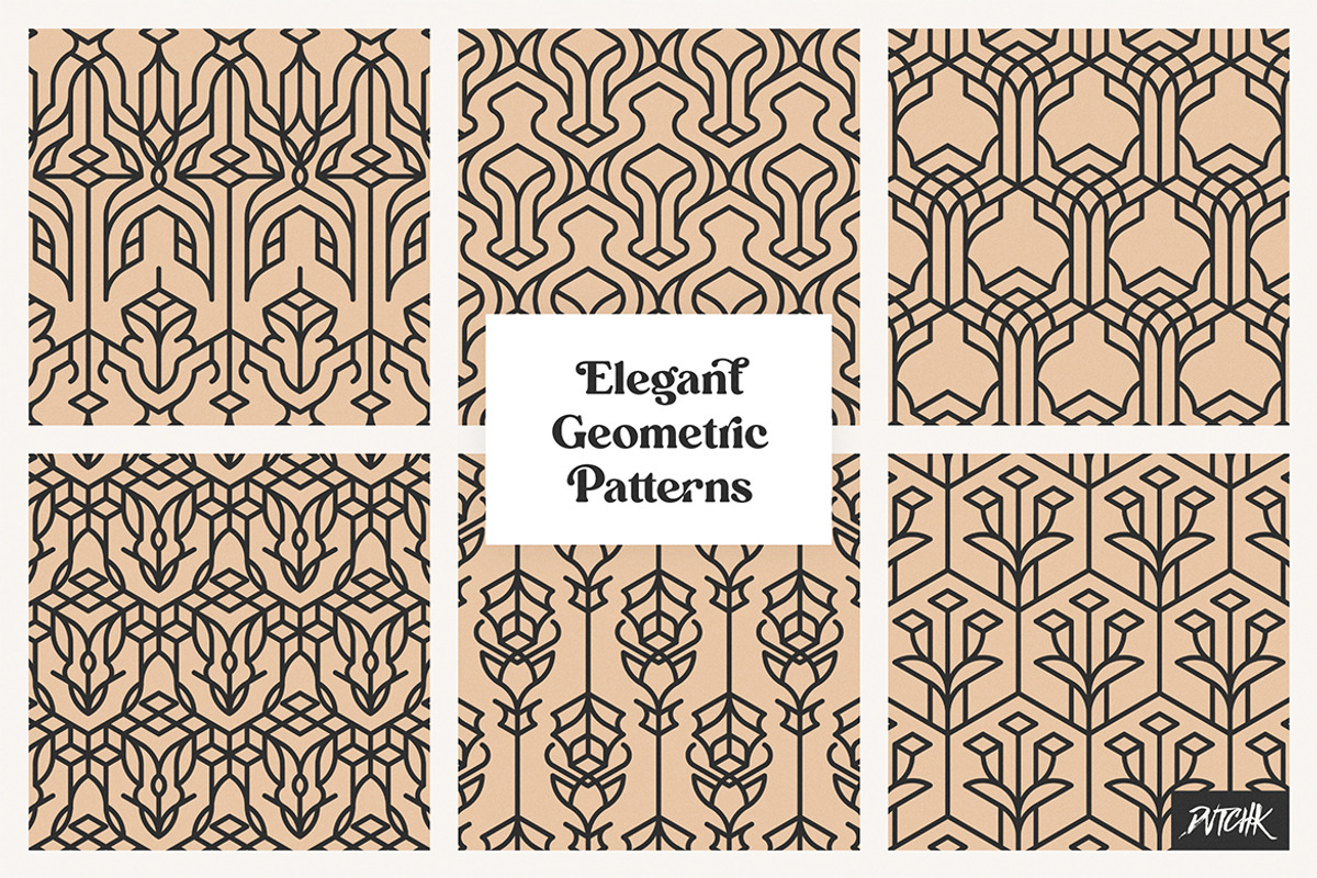 Elegant Geometric Patterns | V 09, a Pattern Graphic by dvtchk (Photo 3 of 5)