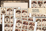 Wedding Halloween Calendar and Box, a Seasonal Illustration by Print Haven Mochi Vintage (Thumbnail 2 of 5)