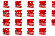 Big bundle of 3D percent discount, a Finance Illustration by sibgat (Thumbnail 3 of 8)
