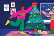 Winter Holiday, a Seasonal Illustration by StockVerse Creative (Thumbnail 3 of 4)