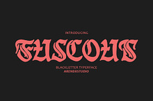 Fuscous – Bold Blackletter Typeface