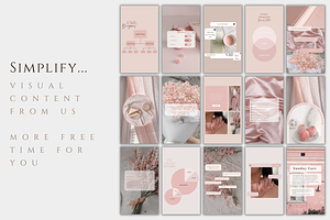 Pink Instagram Girl Canva Post Kit