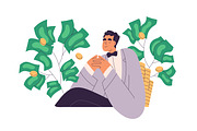 Rich and poor people concept set, a Finance Illustration by Good Studio (Thumbnail 2 of 5)
