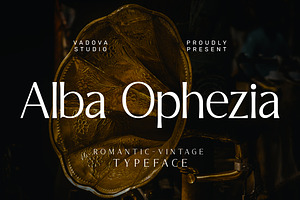 Alba Ophezia Romantic Vintage Font