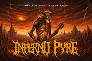 Crimson Sickness | Death Metal, a Symbol Font by Masyafi Studio (Thumbnail 9 of 9)