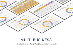 Multi Business PowerPoint Template, a Presentation Template by OceanArt