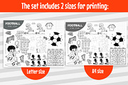 Football Colorless Playmats for Kids, an Education Illustration by Ksenya Savva (Thumbnail 6 of 7)