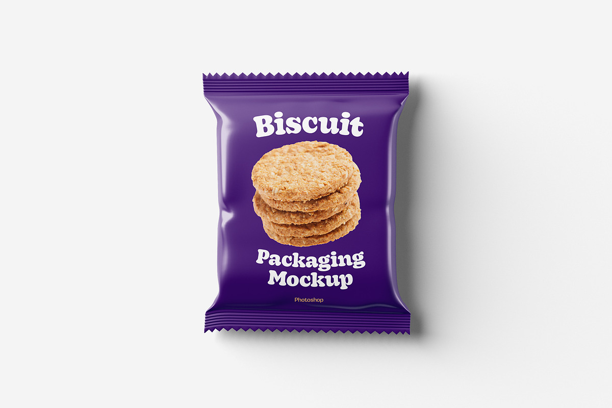 Biscuit Packaging Mockups, a Packaging Mockup by artimasa (Photo 2 of 6)