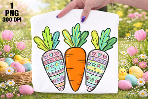 Custom Easter Carrot Png, an Illustration by Daily.Designs