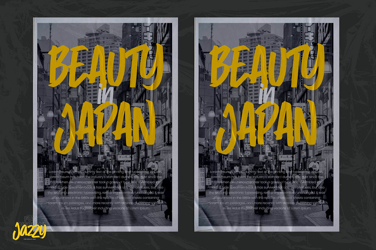 Jazzy – Fun Display Font, a Handwritten Font by Gassstype (Photo 8 of 8)