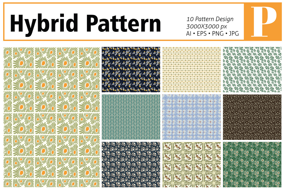 Hybrid Pattern, a Pattern Graphic by MSG Studio (Photo 1 of 11)