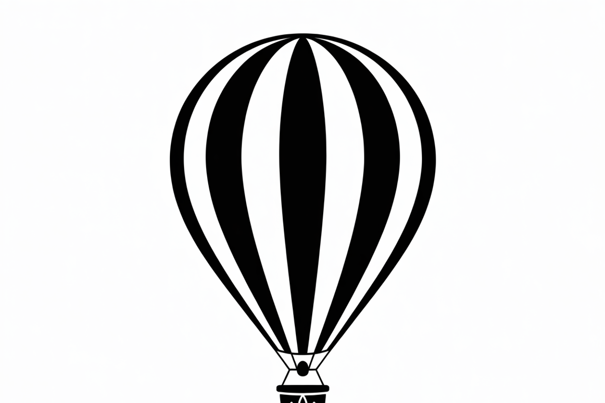 Hot Air Balloon Silhouette Bundle, an Illustration by Designs_River (Photo 6 of 9)