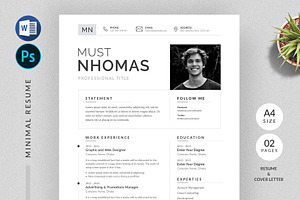 Modern Resume Template CV, a Resume Template by Pixelpick
