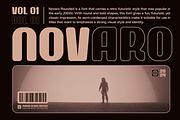 Novaro - Modern Rounded, a Sans Serif Font by Marvadesign (Thumbnail 1 of 8)