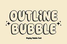 Outline Bubble - Bubble Font Types