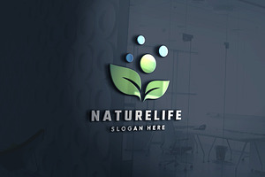 Green Nature Life Logo, a Branding & Logo Template by Design_Planet