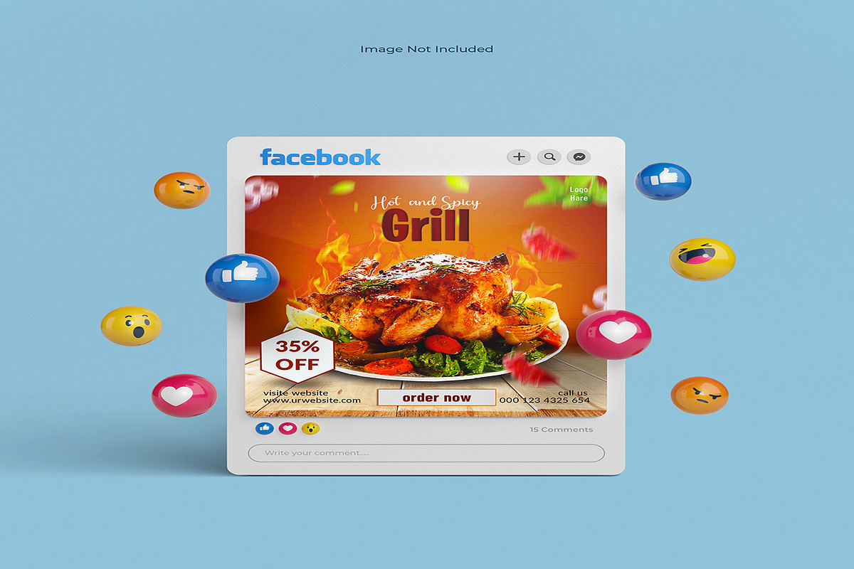 social media food ads, a Background Graphic by MST.SaiyedaKashishUlAmbeya (Photo 1 of 2)
