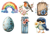 Watercolor Bird Clipart, an Illustration by Designworld (Thumbnail 4 of 5)