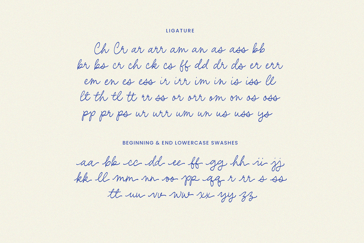 Crystal Magnolia Script Font, a Script Font by Seagulls Creative (Photo 11 of 11)