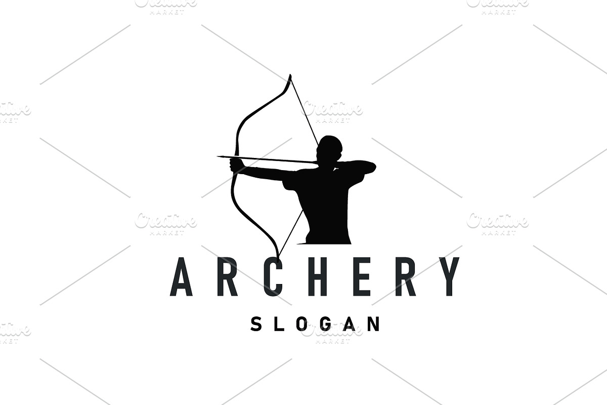 simple archer logo design simple, a Branding & Logo Template by Maylianaw28