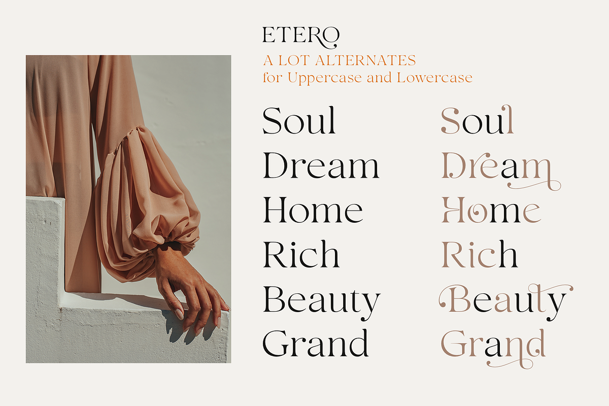 Etero, a Serif Font by Larin Type Co. (Photo 5 of 15)