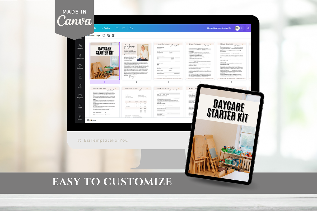 Daycare Starter Kit - Editable Forms, a Marketing Template by BizTemplateForYou (Photo 5 of 5)