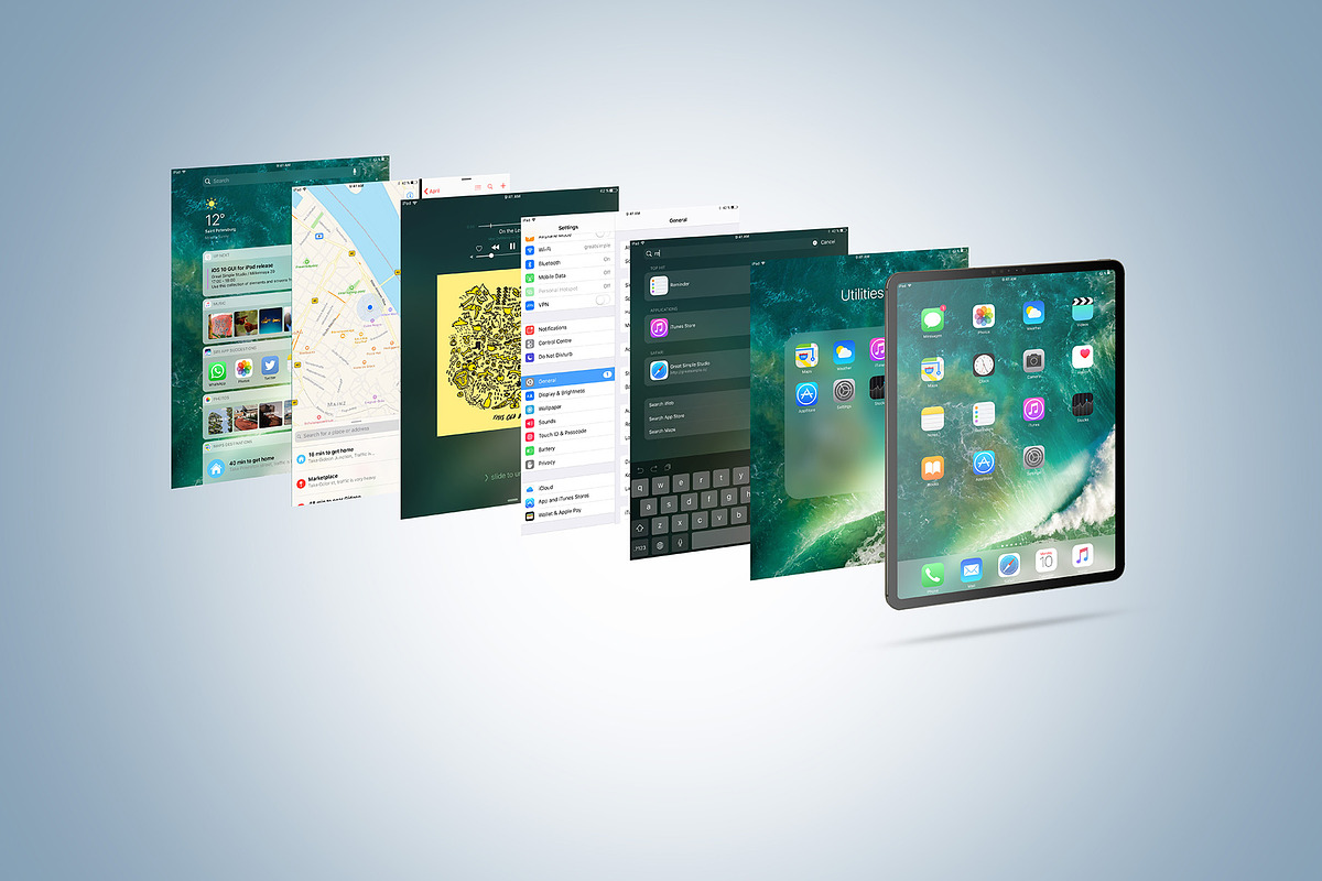 iPad Pro (2018) Mockup, an iPad Mockup by Zabiegala MP (Photo 11 of 15)