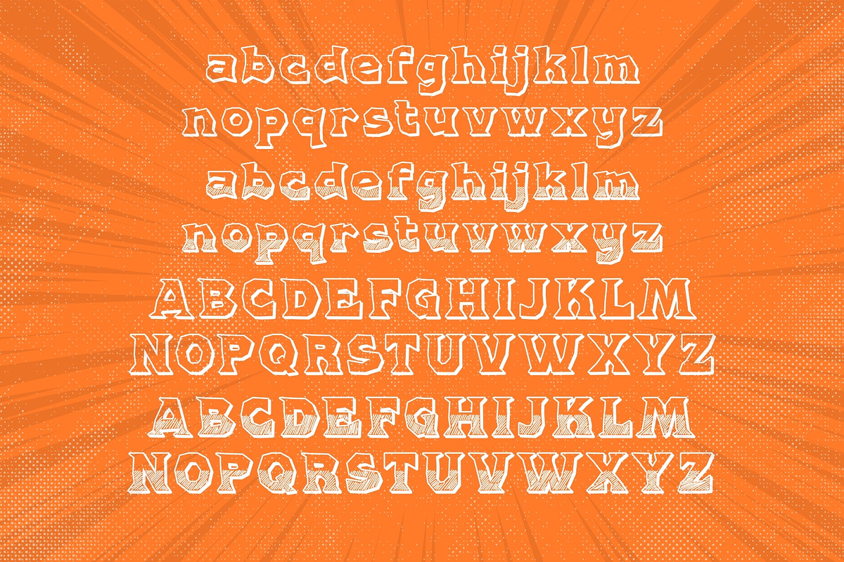 Nutty Knockout Font Duo, a Serif Font by HipFonts (Photo 3 of 7)