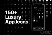 iOS 14 Luxury iPhone App Icons • One, an Icon by Homescreen Pro (Thumbnail 1 of 6)