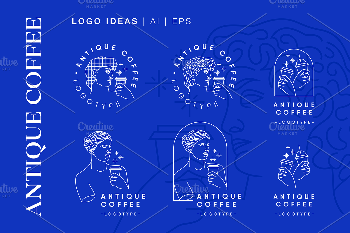 Antique Coffee - Vector Line Art, an Illustration by Aidana Aidar (Photo 5 of 10)