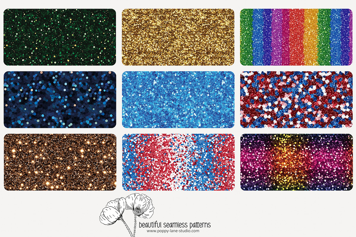80 faux glitter seamless pattern, a Pattern Graphic by Poppy Lane Studio (Photo 9 of 11)