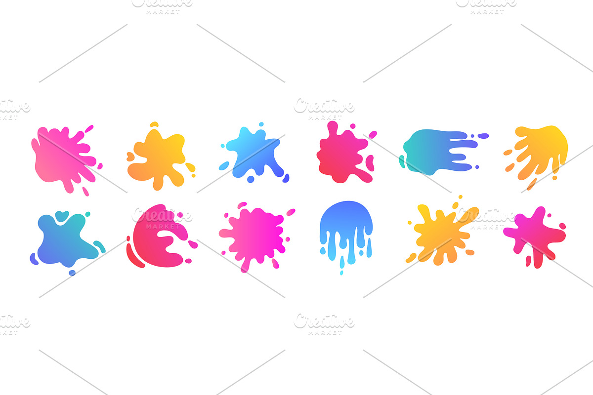 Abstract dropped liquid in simple, an Illustration by skripnikbb