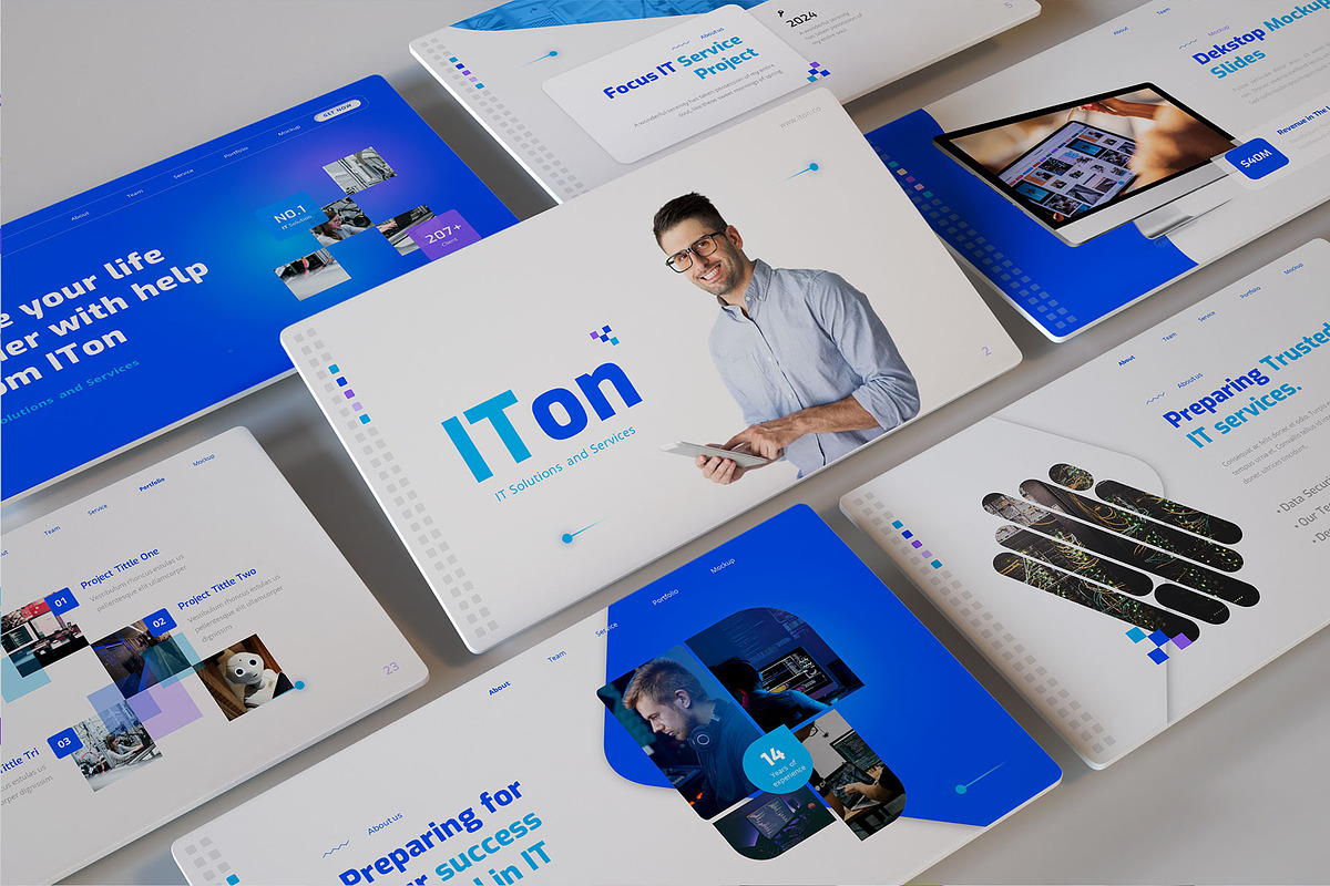 Information Technology PowerPoint, a Presentation Template by Pixslides (Photo 1 of 6)