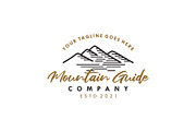 Mountains Stripes Logo, a Branding & Logo Template by Atlantis X Nurman Arbai (Thumbnail 1 of 2)