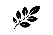 Botanical Leaf Silhouette Bundle, an Illustration by Creativeshirt (Thumbnail 4 of 51)