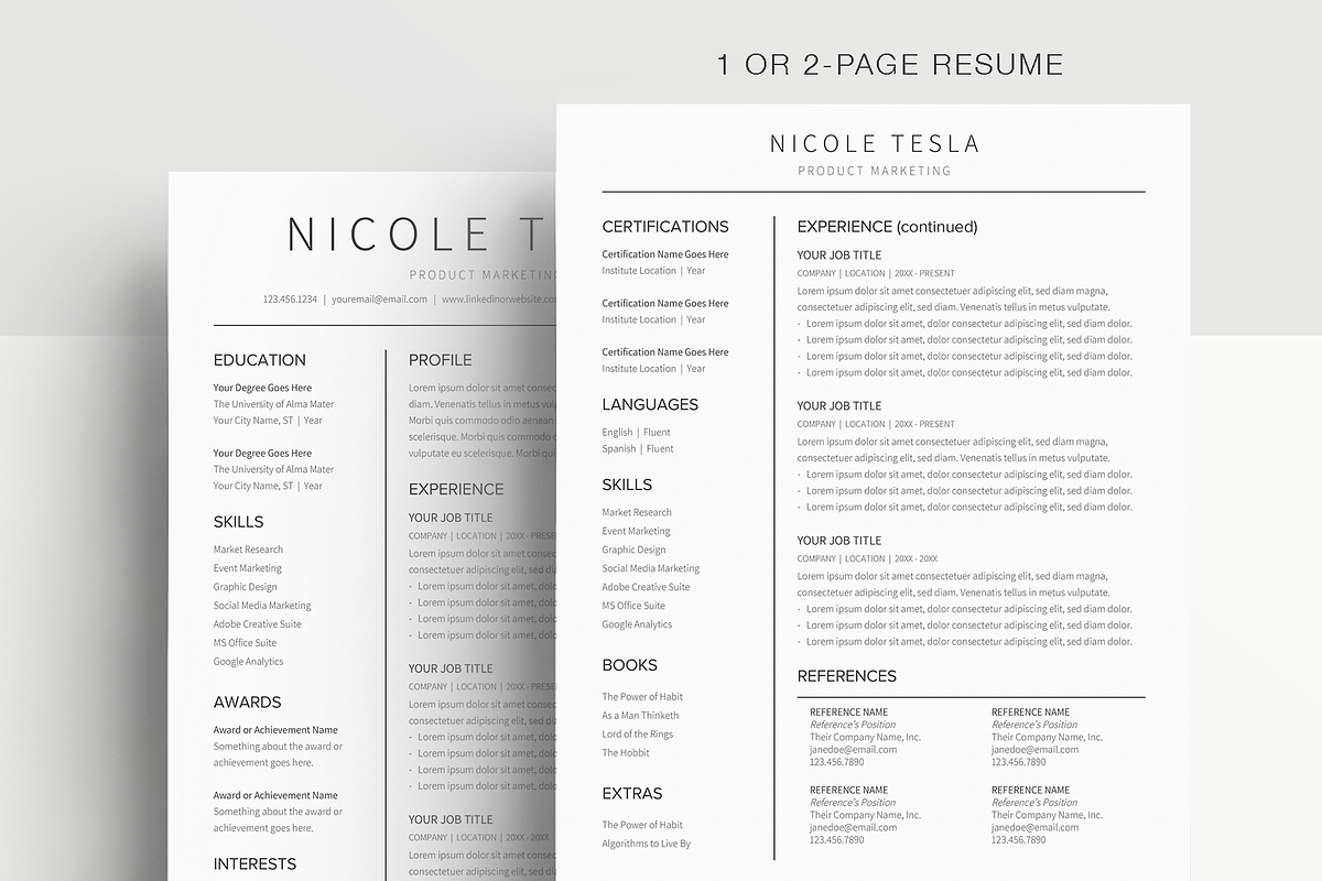 Google Docs Resume Template, a Resume Template by MioDocs (Photo 2 of 7)
