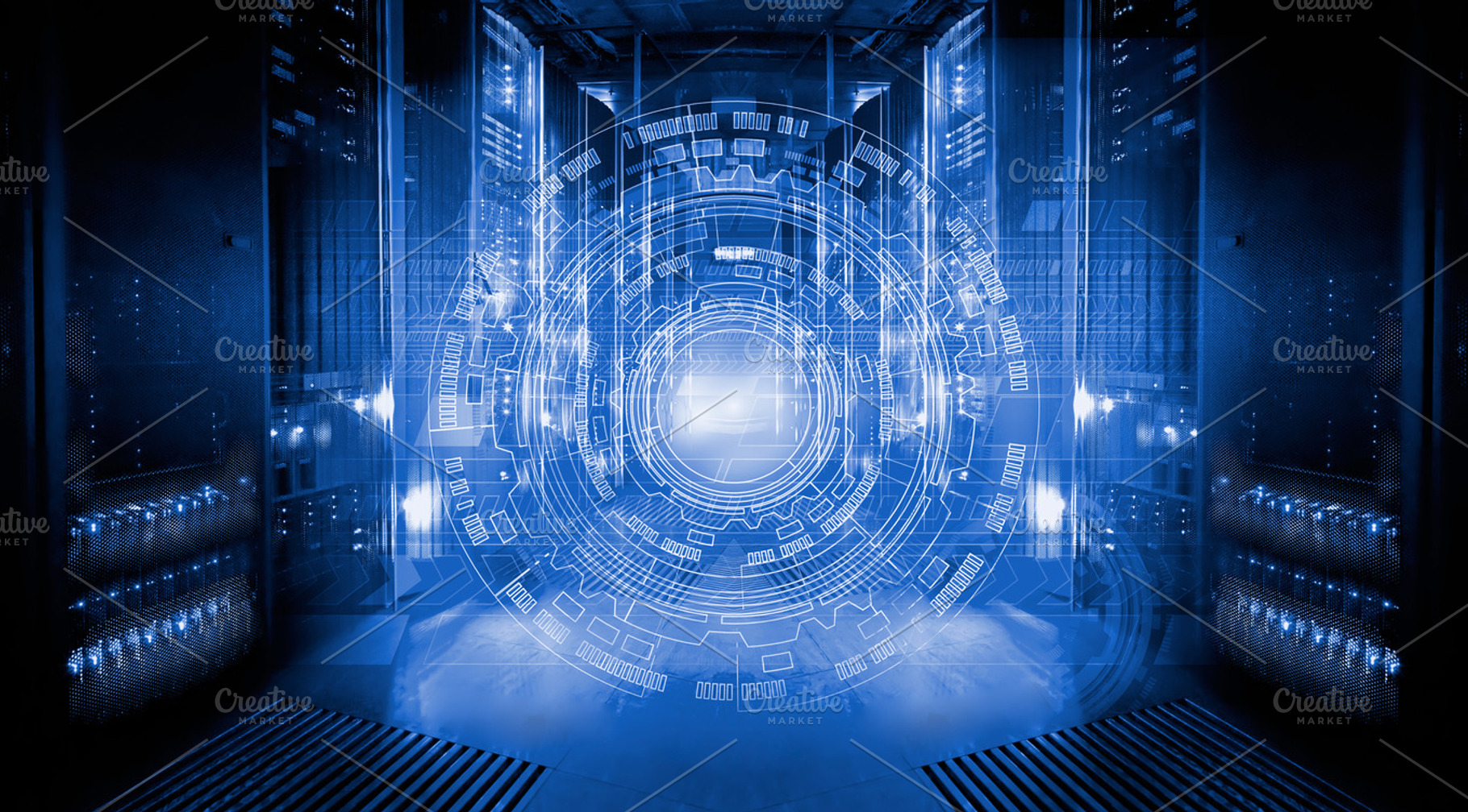 Futuristic tech scheme on background of fantastic symmetric number, a Technology Photo by VLADIMIRCARIBB