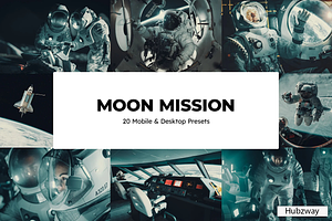 20 Moon Mission Lightroom Presets, a Preset Add-On by skybluecreative