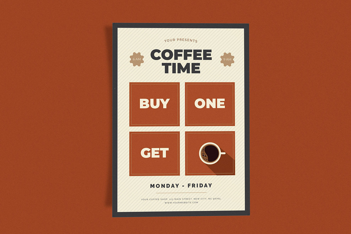 Coffee Time Windows, a Flyer Template by Me55enjah Design (Photo 2 of 4)