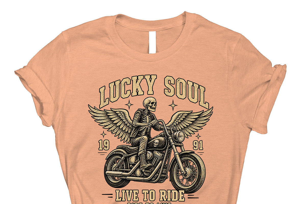 Lucky Soul 1991 Live To Ride PNG, an Object Graphic by Star Graphic Design (Photo 6 of 10)